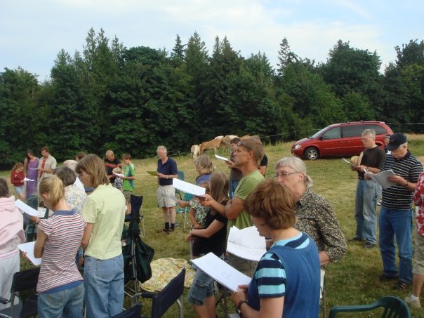 Campfire church photos by Bette VanderHaak