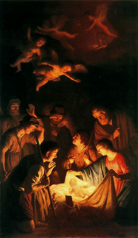 Gerrit van Honthorst "L'adoration des bergers"