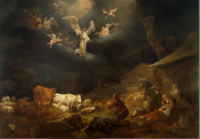 Annunciation to the Shepherds by  Berchem Nicolaes Pietersz