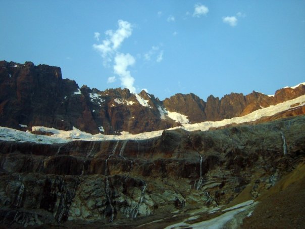 photo of the ice melt, the origins of the Nooksack River at the Nooksack Cirque by Josh Scholten