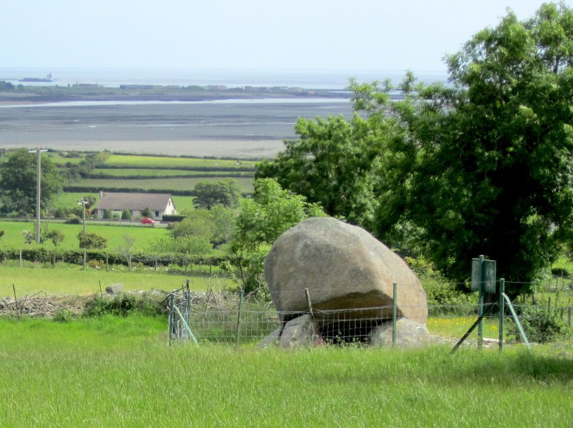 This dolmen is above the Irish Sea